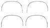 Front & Rear Wheel Well Molding Kit for Select 1982-1993 Chevrolet & GMC Trucks/SUVs  - image 1