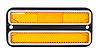 Front Marker Light Lens for Select 1968-1972 Chevrolet & GMC Trucks, Left/Driver or Right/Passenger Sides [Amber]