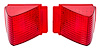 LED Tail Light Lens Kit for 1967 Chevy Chevelle - image 1