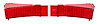LED Tail Light Lens Kit for 1968 Chevy Chevelle - image 1