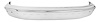Front Bumper Fits Select 1992-1998 Ford F-Series Trucks, 1992-1996 Ford Bronco with Impact Strip Holes [Chrome] - image 1
