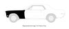Front Fender for 1968 Mustang w/Lamp Hole [Left/Driver Side] - image 4