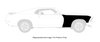 Front Fender for 1969 Mustang w/o Lamp Hole [Right/Passenger Side] - image 4