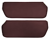Sun Visors for 1973-1987 Chevrolet/GMC Truck, Suburban, Blazer, K5 Blazer, Jimmy [Madrid Grain Vinyl, Dark Red]