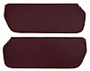 Sun Visors for 1973-1987 Chevrolet/GMC Truck, Suburban, Blazer, K5 Blazer, Jimmy [Non-Perforated Vinyl, Dark Red] - image 1