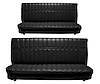 Front and Rear Bench Seat Upholstery for 1973-1980 Chevrolet/GMC Crew Cab Truck [Madrid Grain, Black] - image 1