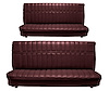 Front and Rear Bench Seat Upholstery for 1973-1980 Chevrolet/GMC Crew Cab Truck [Madrid Grain, Maroon] - image 1