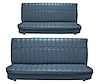 Front and Rear Bench Seat Upholstery for 1973-1980 Chevrolet/GMC Crew Cab Truck [Madrid Grain, Medium Blue] - image 1