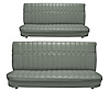 Front and Rear Bench Seat Upholstery for 1973-1980 Chevrolet/GMC Crew Cab Truck [Madrid Grain, Medium Gray] - image 1