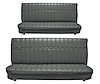 Front and Rear Bench Seat Upholstery for 1973-1980 Chevrolet/GMC Crew Cab Truck [Madrid Grain, Charcoal] - image 1