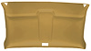 Retro-Style ABS Plastic Headliner for 1973-1987 Chevrolet/GMC Standard Cab Truck [Foambacked Perforated Vinyl, Buckskin] - image 1