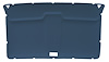 ABS Plastic Headliner for 1973-1987 Chevrolet/GMC Standard Cab Truck [Foambacked Cloth, Medium Blue] - image 1