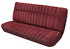 Front Bench Seat Upholstery for 1973-1980 Chevrolet/GMC Crew Cab Truck [Madrid Grain/Regal Velour, Maroon/Burgundy] - image 1