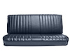 Front Bench Seat Upholstery for 1981-1987 Chevrolet/GMC Standard/Crew Cab Truck [Madrid Grain Vinyl, With Pleats, Navy Blue] - image 1