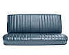 Front Bench Seat Upholstery for 1981-1987 Chevrolet/GMC Standard/Crew Cab Truck [Madrid Grain Vinyl, With Pleats, Medium Blue] - image 1