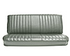 Front Bench Seat Upholstery for 1981-1987 Chevrolet/GMC Standard/Crew Cab Truck [Madrid Grain Vinyl, With Pleats, Light Gray] - image 1
