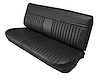 Front Bench Seat Upholstery for 1981-1987 Chevrolet/GMC Standard/Crew Cab Truck [Madrid Grain Vinyl, Black]