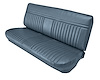 Front Bench Seat Upholstery for 1981-1987 Chevrolet/GMC Standard/Crew Cab Truck [Madrid Grain Vinyl, Medium Blue] - image 1