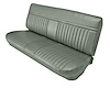Front Bench Seat Upholstery for 1981-1987 Chevrolet/GMC Standard/Crew Cab Truck [Madrid Grain Vinyl, Light Gray] - image 1
