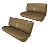Front and Rear Bench Seat Upholstery for 1981-1987 Chevrolet/GMC Crew Cab Truck [Madrid Grain Vinyl, Palomino] - image 1