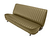 Front Bench Seat Upholstery for 1981-1987 Chevrolet/GMC Standard/Front Crew Cab Truck [Seat Belt Cutouts, Madrid, Palomino] - image 1