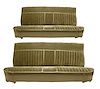 Front and Rear Bench Seat Upholstery for 1981-1987 Chevy/GMC Crew Cab Truck [Vertical Pleats, Palomino/Sandstone] - image 1