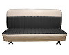 Bench Seat Upholstery for 1960-1966 Chevrolet/GMC Standard Cab Truck [With Pleats, Black/White] - image 1