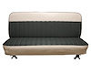 Bench Seat Upholstery for 1960-1966 Chevrolet/GMC Standard Cab Truck [With Pleats, Charcoal/White] - image 1