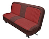 Bench Seat Upholstery with Open Backrest for 1967-1972 Chevrolet/GMC Standard Cab Truck [Red Madrid/Firethorne Oxen] - image 1