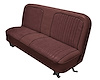 Bench Seat Upholstery with Open Backrest for 1967-1972 Chevrolet/GMC Standard Cab Truck [Maroon Madrid/Maroon Oxen] - image 1