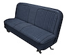 Bench Seat Upholstery with Open Backrest for 1967-1972 Chevrolet/GMC Standard Cab Truck [Navy Blue Madrid/Dark Blue Oxen]