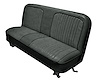 Bench Seat Upholstery with Open Backrest for 1967-1972 Chevrolet/GMC Standard Cab Truck [Charcoal Sierra/Charcoal Gray Oxen]
