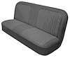 Bench Seat Upholstery with Open Backrest for 1967-1972 Chevrolet/GMC Standard Cab Truck [Charcoal Sierra/Charcoal Regal Velour] - image 1