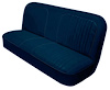 Bench Seat Upholstery with Open Backrest for 1967-1972 Chevy/GMC Standard Cab Truck [Navy Blue Madrid/Navy Blue Encore Velour] - image 1