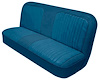 Bench Seat Upholstery w/Open Backrest for 1967-1972 Chevy/GMC Standard Cab Truck [Medium Blue Madrid/Royal Blue Encore Velour] - image 1