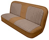Bench Seat Upholstery with Open Backrest for 1967-1972 Chevy/GMC Standard Cab Truck [Palomino Sierra/Sandstone Encore Velour] - image 1