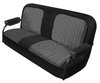 Front Buckets and Rear Bench Seat Upholstery for 1969-1972 Chevrolet Blazer  GMC Jimmy [White-Black Cloth, Black Oxen] - image 3