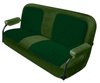 Front Buckets and Rear Bench Seat Upholstery for 1969-1972 Chevrolet Blazer  GMC Jimmy [Green-Black Cloth, Medium Green Oxen] - image 3
