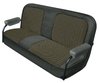 Front Buckets and Rear Bench Seat Upholstery for 1969-1972 Chevy Blazer/GMC Jimmy [Gray-Light Gray Cloth, Charcoal Gray Oxen] - image 3