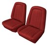 Front Buckets and Rear Bench Seat Upholstery for 1969-1972 Chevrolet Blazer  GMC Jimmy [Madrid Grain, Red] - image 2