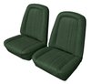 Front Buckets and Rear Bench Seat Upholstery for 1969-1972 Chevrolet Blazer  GMC Jimmy [Madrid Grain, Dark Green] - image 2