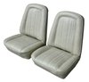 Front Buckets and Rear Bench Seat Upholstery for 1969-1972 Chevrolet Blazer  GMC Jimmy [Madrid Grain, White] - image 2