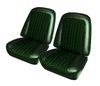 Front Buckets and Rear Bench Seat Upholstery for 1969-1972 Chevy Blazer/GMC Jimmy [Dark Green Madrid, Forest Green Velour] - image 3