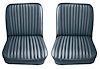 Front Utility Buckets and Rear Bench Seat Upholstery for 1969-1972 Chevrolet Blazer/GMC Jimmy [12 Vertical Pleats, Medium Blue] - image 1
