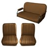Front Utility Buckets and Rear Bench Seat Upholstery for 1969-1972 Chevrolet Blazer  GMC Jimmy [12 Vertical Pleats, Saddle] - image 2