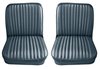 Front Utility Buckets and Rear Bench Seat Upholstery for 1969-1972 Chevrolet Blazer/GMC Jimmy [4 Vertical Pleats, Medium Blue] - image 3