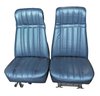 High Back Front Buckets/Rear Bench Seat Upholstery for 1973-1987 Chevy Blazer/GMC Jimmy [Light Blue Madrid, Light Blue Oxen] - image 2