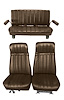 High Back Front Buckets/Rear Bench Seat Upholstery for 1973-1987 Chevy Blazer/GMC Jimmy [Dark Saddle Madrid, Dark Saddle Oxen] - image 1