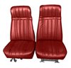 High Back Front Buckets/Rear Bench Seat Upholstery for 1973-1987 Chevy Blazer/GMC Jimmy [Red Madrid, Firethorne Red Oxen] - image 3