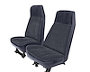 High Back Front Buckets Seat Upholstery for 1973-1987 Chevy Blazer/GMC Jimmy [Dark Blue Corinthian, Blue Regal Velour Insert] - image 1